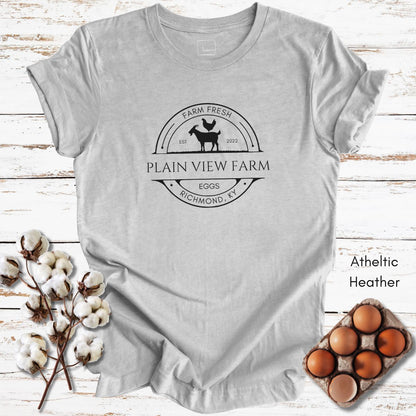 CUSTOM  Egg/Goat Farm Light Weight Unisex Jersey T-shirt
