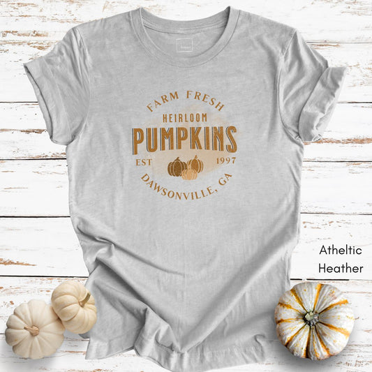 Custom Heirloom Pumpkins Unisex Jersey Light Weight T-shirt