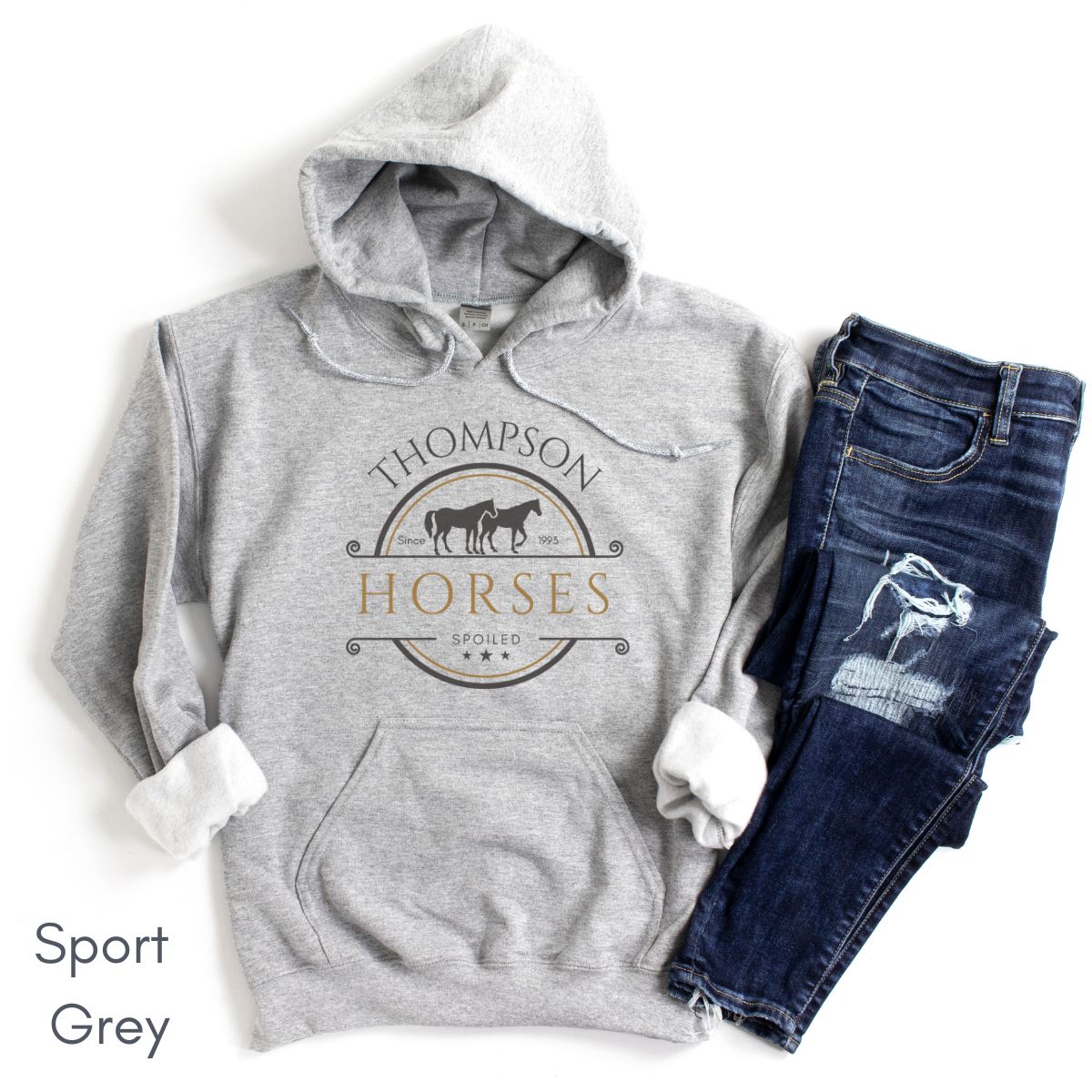 Custom spoiled horse HOODIE Unisex Heavy Blend Hooded Sweatshirt