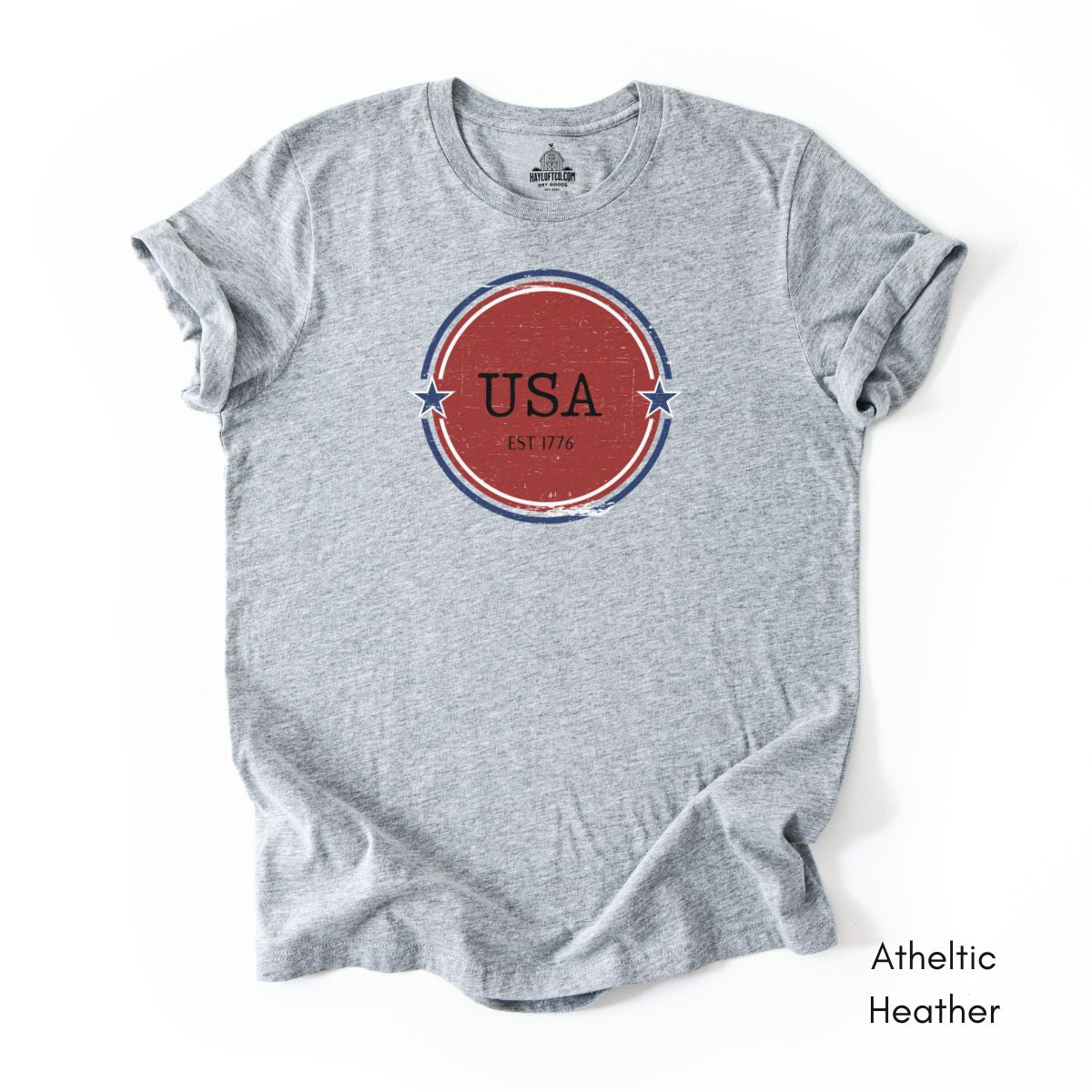 USA Est 1776 Unisex Light Weight Jersey Group T-shirt