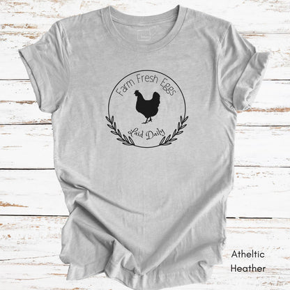 Farm Fresh Eggs Unisex Jersey Light Weight T-shirt