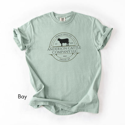 Custom Cattle Farm Heifer Version Midweight Unisex T-shirt