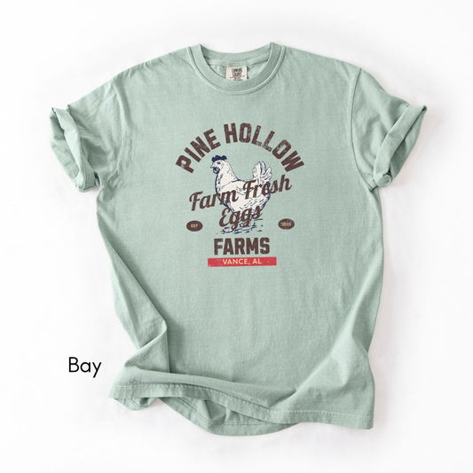 Custom Vintage Egg Farm Tee- Unisex Midweight T-shirt
