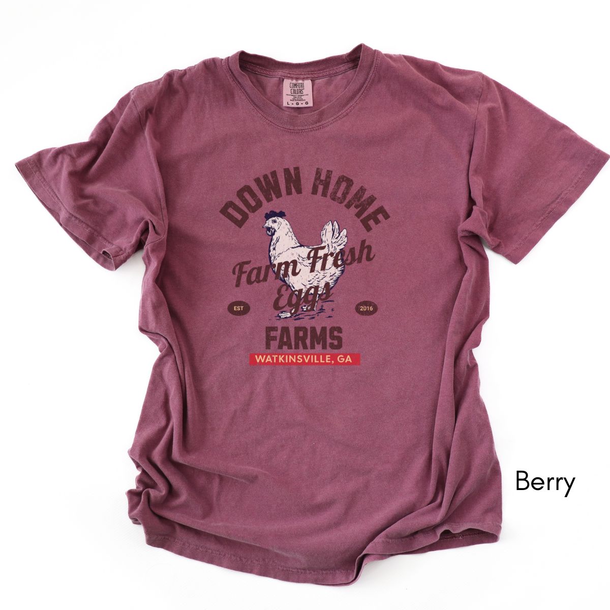 Custom Vintage Egg Farm Tee- Unisex Midweight T-shirt