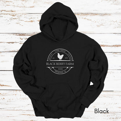 Custom Chicken Egg Farm Hoodie - Unisex Heavy Blend Hooded Sweatshirt
