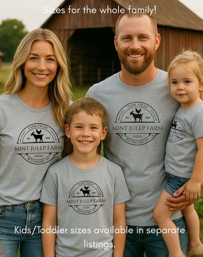 CUSTOM  Egg/Goat Farm Light Weight Unisex Jersey T-shirt