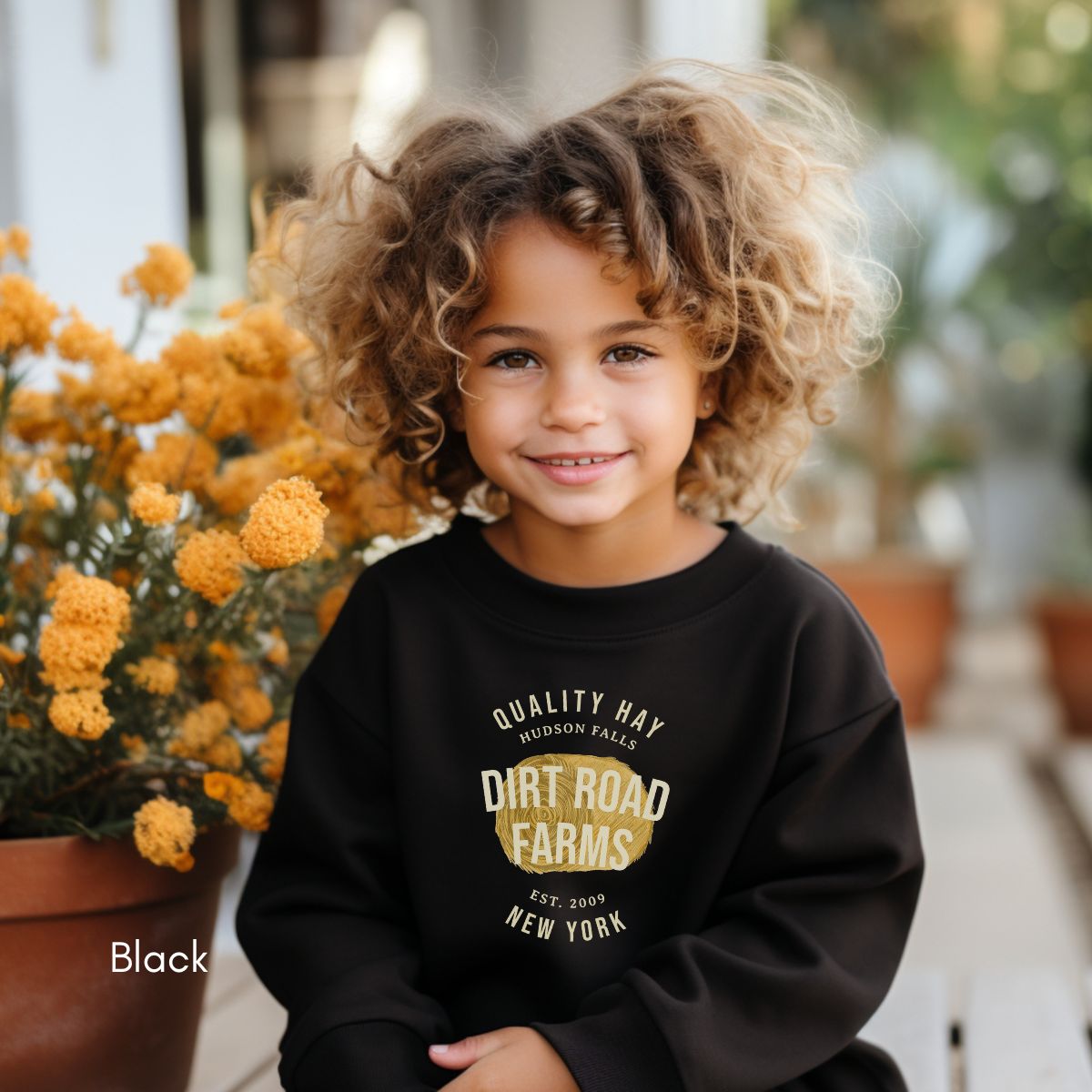 Custom Hay Farm YOUTH/KIDS Crewneck Sweatshirt