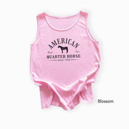 American Quarter Horse Unisex Garment Dyed Tank Top