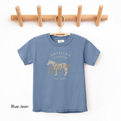 Quarter Horse Breed YOUTH/KIDS Midweight Unisex Vintage Style Tee