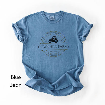 Custom Farm Tractor - Unisex Midweight Vintage Style T-shirt