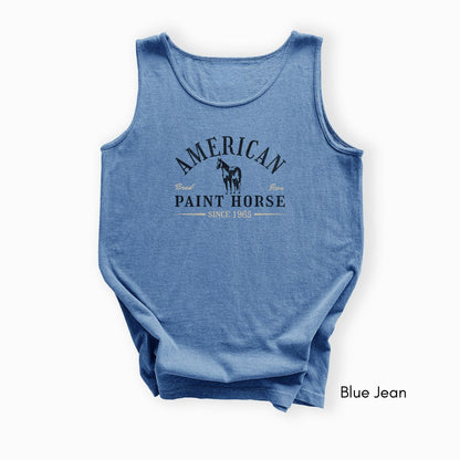 American Paint Horse Garment Dyed Tank Top