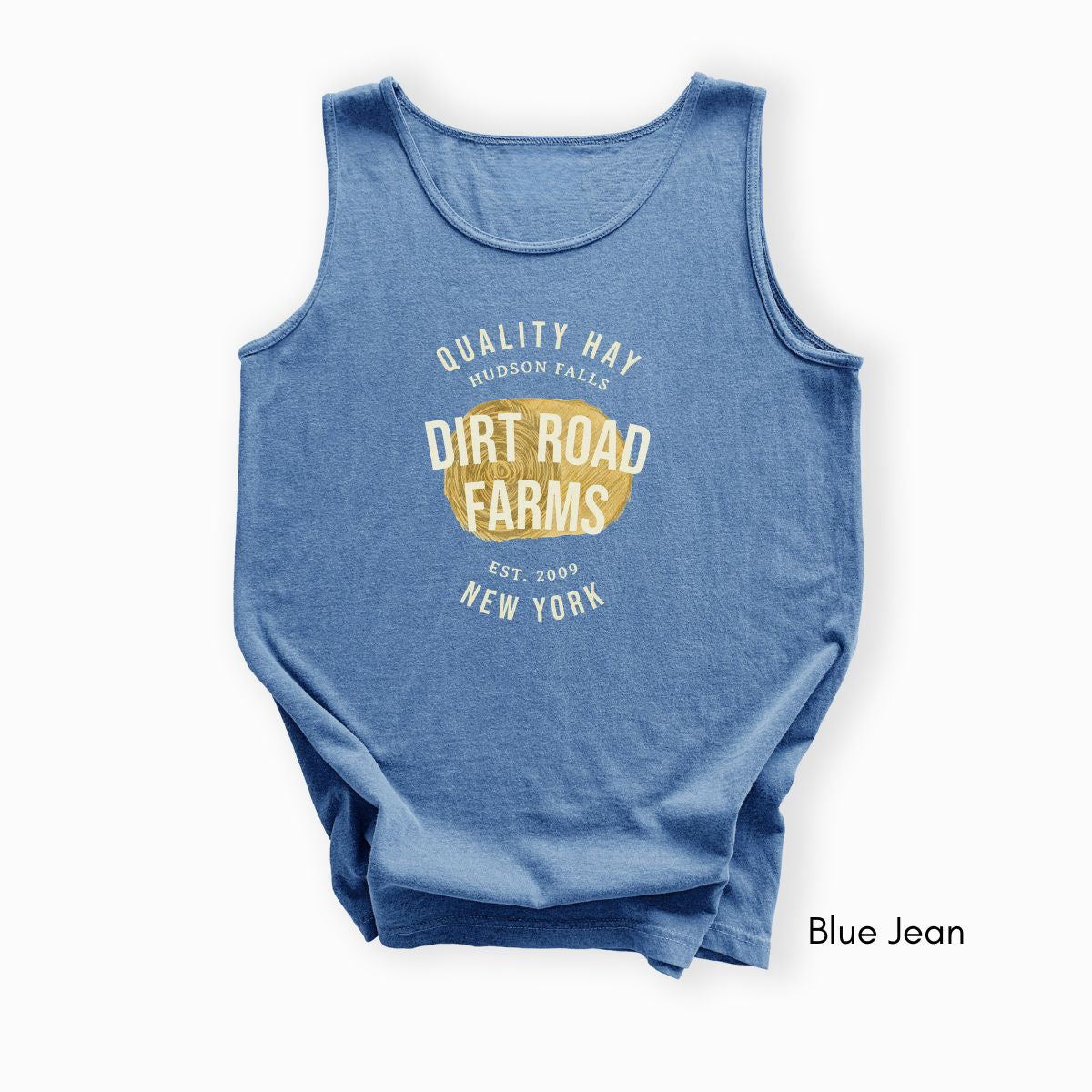 Custom Hay Farm Unisex Garment Dyed Tank Top