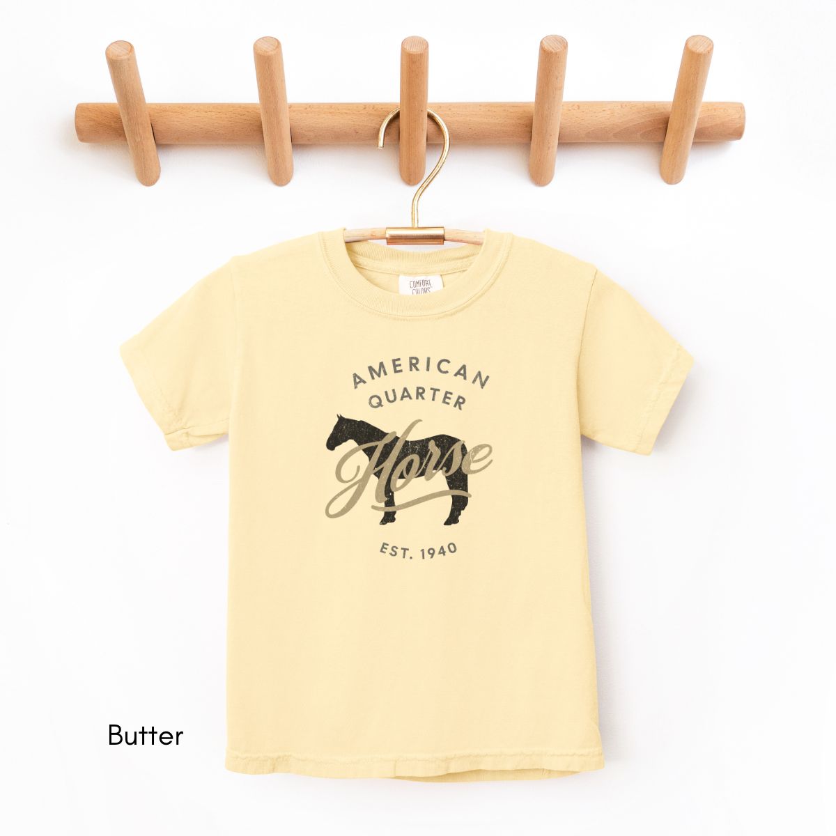 Quarter Horse Breed YOUTH/KIDS Midweight Unisex Vintage Style Tee