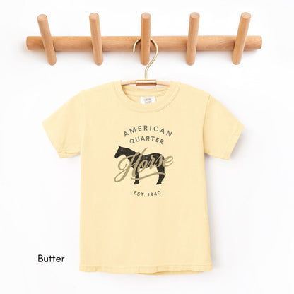 Quarter Horse Breed YOUTH/KIDS Midweight Unisex Vintage Style Tee