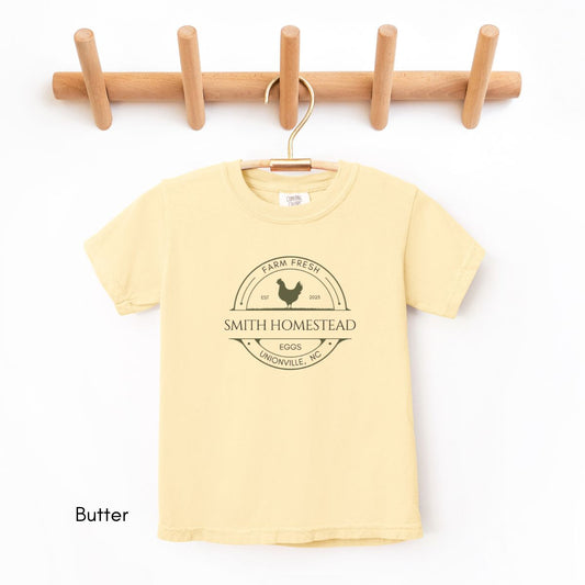 Custom Egg Farm KIDS Midweight Unisex Tee
