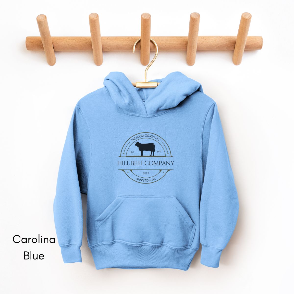 Custom Cattle Farm Ranch YOUTH/KIDS Heavy Blend Hooded Sweatshirt
