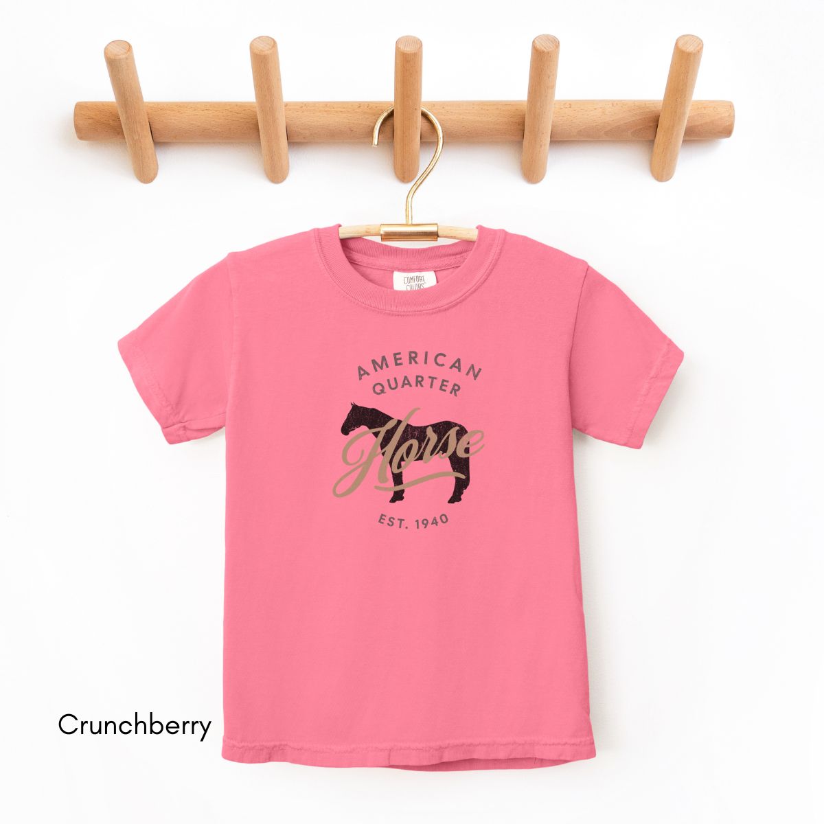 Quarter Horse Breed YOUTH/KIDS Midweight Unisex Vintage Style Tee