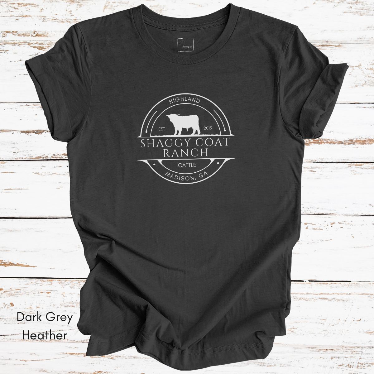 Custom Highland Cattle Farm Unisex Jersey Light Weight T-shirt