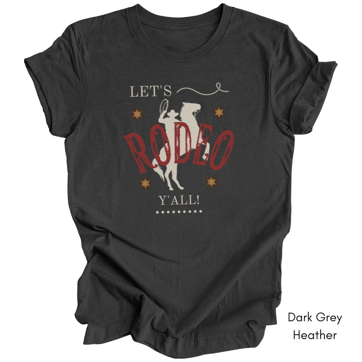 Let's Rodeo Y'all - Unisex Jersey Light Weight T-shirt