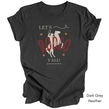 Let's Rodeo Y'all - Unisex Jersey Light Weight T-shirt