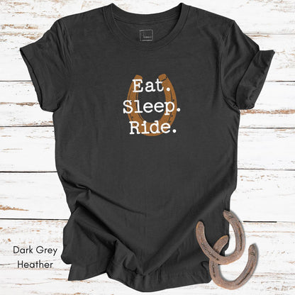 Eat Sleep Ride Unisex Light Weight Jersey Tshirt