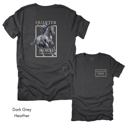 Quarter Horse America's Breed Back Print Unisex Jersey Light Weight T-shirt