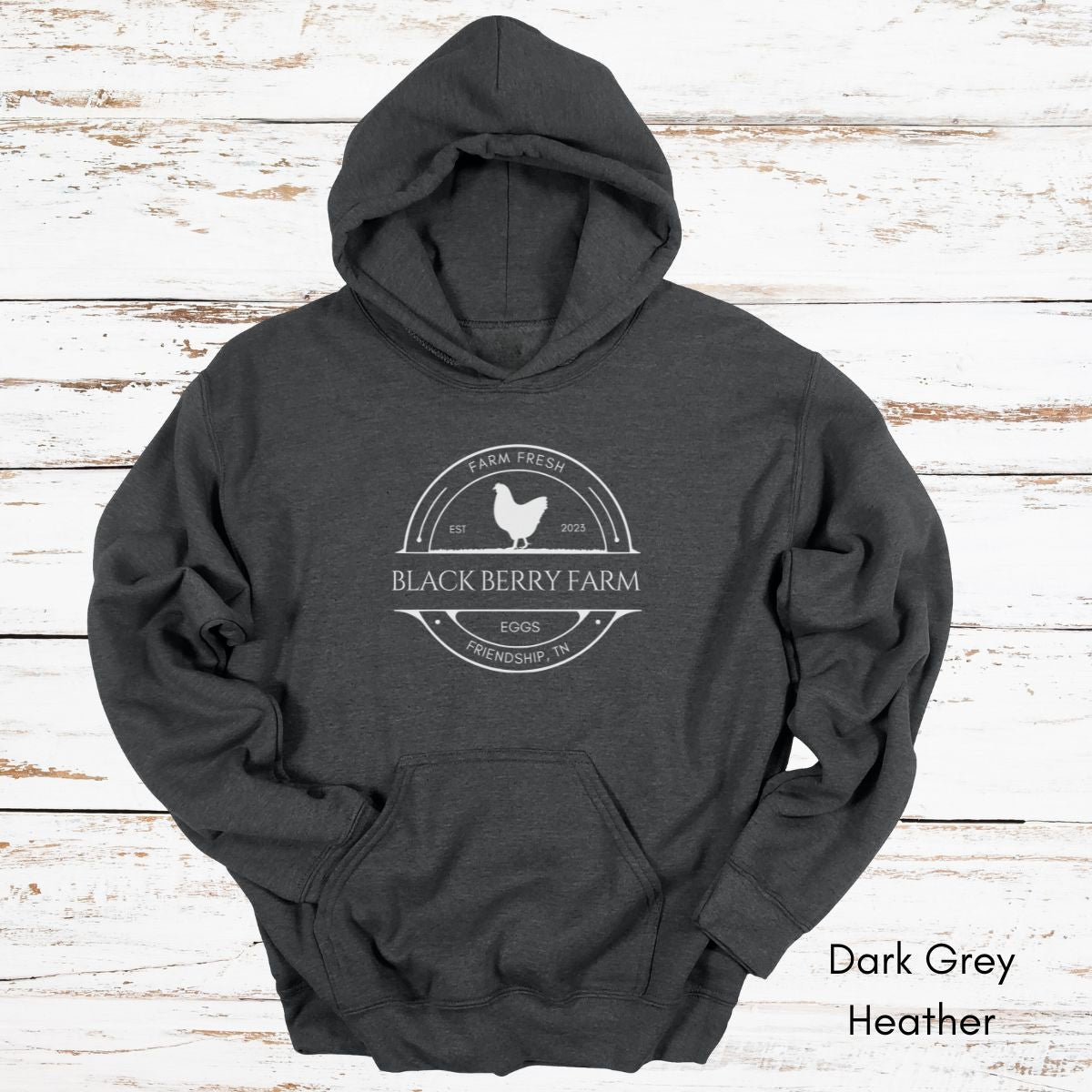Custom Chicken Egg Farm Hoodie - Unisex Heavy Blend Hooded Sweatshirt