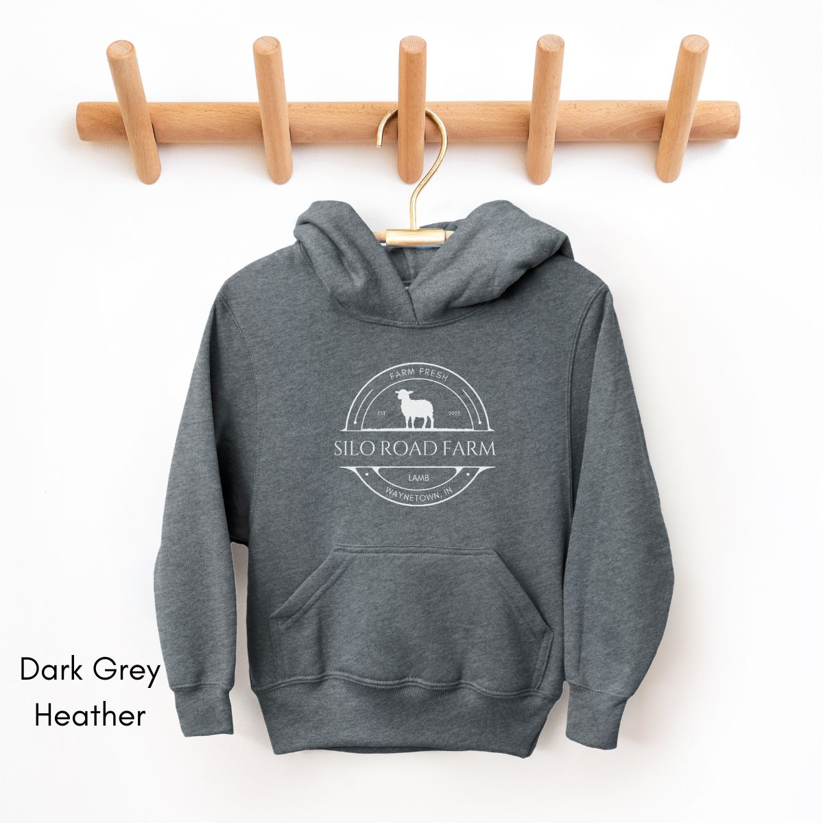 Custom Sheep Farm YOUTH/KIDS Heavy Blend Hooded Sweatshirt