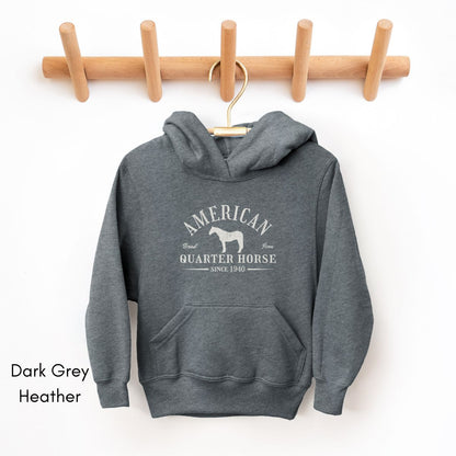 American Quarter Horse YOUTH Heavy Blend Unisex Hooded Sweatshirt