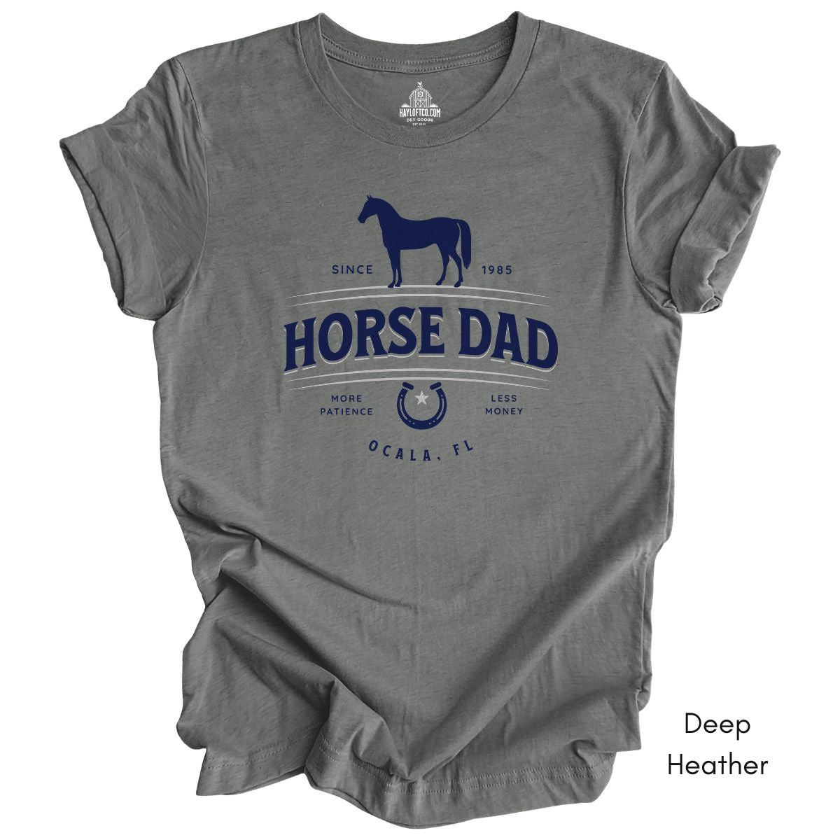 Custom Horse Dad T-shirt -  Unisex Jersey Light Weight Tee, Father's Day Gift