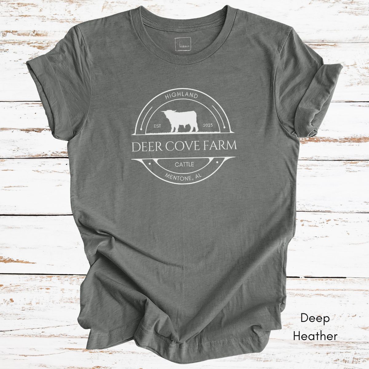 Custom Highland Cattle Farm Unisex Jersey Light Weight T-shirt