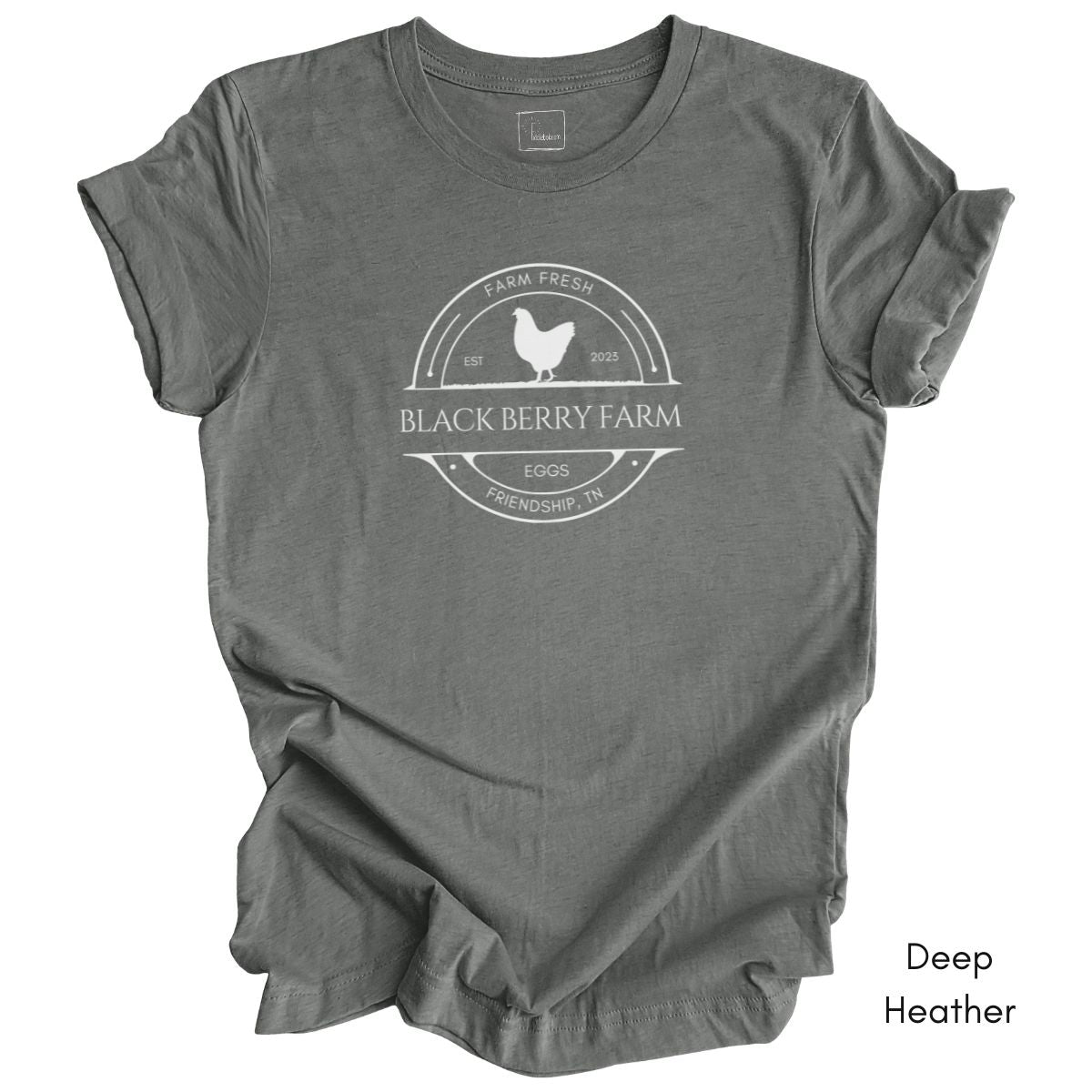Custom Egg Farm Unisex Jersy Light Weight Tee Dark Colors