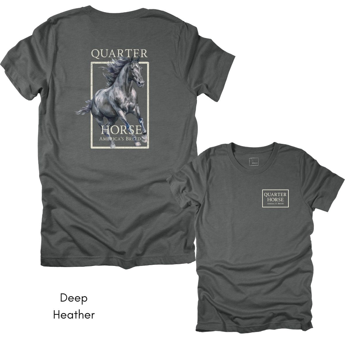 Quarter Horse America's Breed Back Print Unisex Jersey Light Weight T-shirt