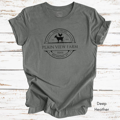 CUSTOM  Egg/Goat Farm Light Weight Unisex Jersey T-shirt