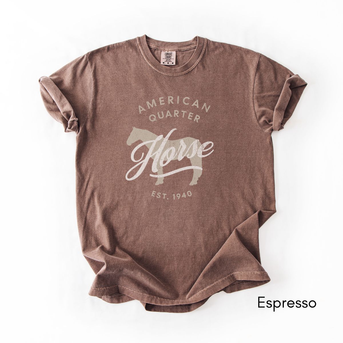 American Quarter Horse Breed Midweight Vintage Style T-Shirt