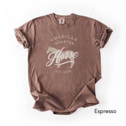 American Quarter Horse Breed Midweight Vintage Style T-Shirt