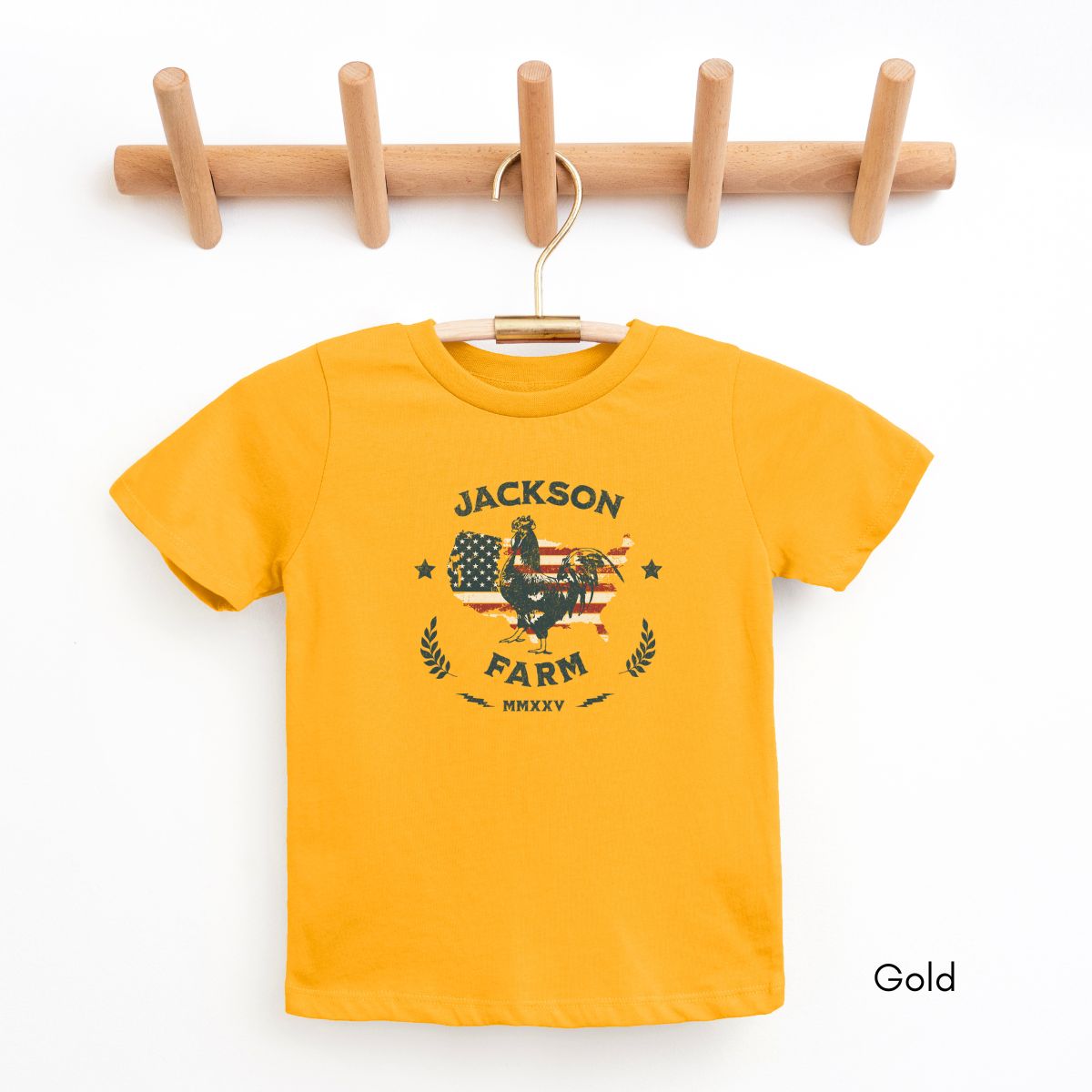 Custom YOUTH/KIDS Patriotic Farm Unisex Light Weight Tshirt