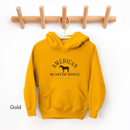 American Quarter Horse YOUTH Heavy Blend Unisex Hooded Sweatshirt
