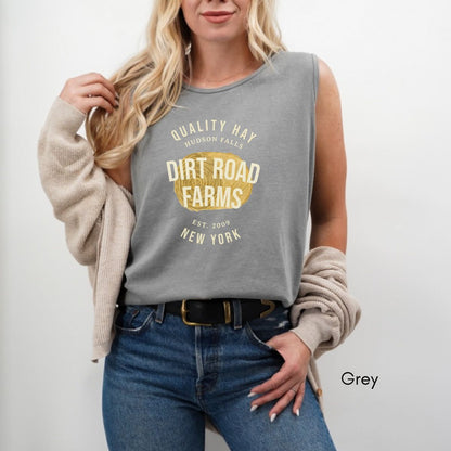 Custom Hay Farm Unisex Garment Dyed Tank Top