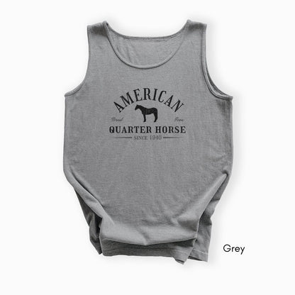 American Quarter Horse Unisex Garment Dyed Tank Top