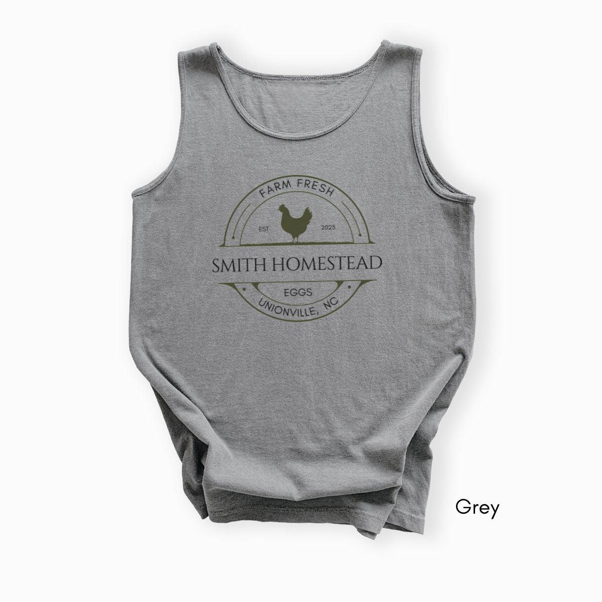 Custom Egg Farm Unisex Garment Dyed Tank Top