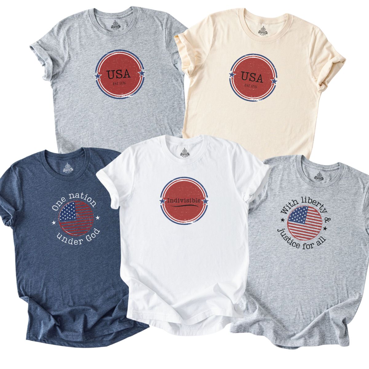 Indivisible Unisex Jersey Light Weight Group T-shirt