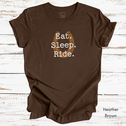 Eat Sleep Ride Unisex Light Weight Jersey Tshirt