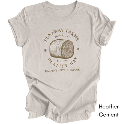 Custom Hay Farm Unisex Jersey Light Weight T-shirt