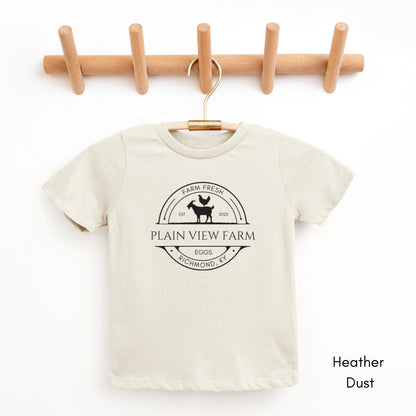 Custom TODDLER Chicken/Goat Farm Unisex Light Weight Jersey T-shirt