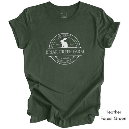 Custom Rabbit Farm Unisex Jersey Tee