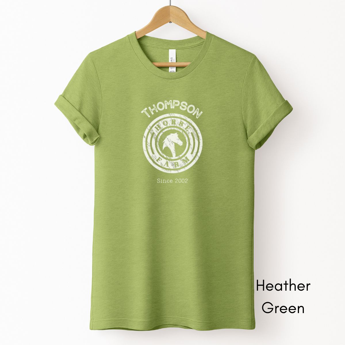 Custom Horse Farm Unisex Jersey Light Weight T-shirt