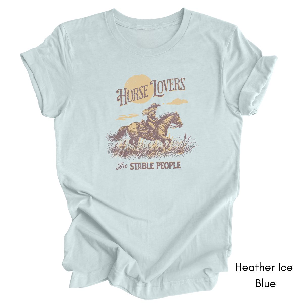 Horse Lovers are Stable People Light Weight Jersey Tee