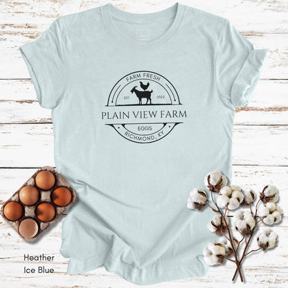 CUSTOM  Egg/Goat Farm Light Weight Unisex Jersey T-shirt