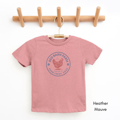 Custom TODDLER Chicken Egg Farm Patriotic Style Unisex Light Weight Jersey T-shirt